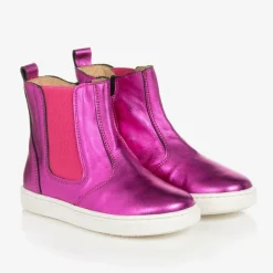 Joyday Boots|Boots*Pink Leather Ankle Boots