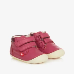 Chipmunks First Walkers|First Walkers*Pink Leather First-Walker Boots