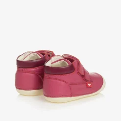 Chipmunks First Walkers|First Walkers*Pink Leather First-Walker Boots