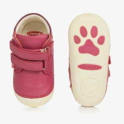 Chipmunks First Walkers|First Walkers*Pink Leather First-Walker Boots