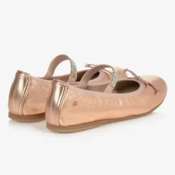 Manuela de Juan Pumps & Ballerinas*Pink Leather Gem Strap Pumps