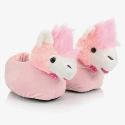 Souza Slippers|Slippers*Pink Llama Slippers
