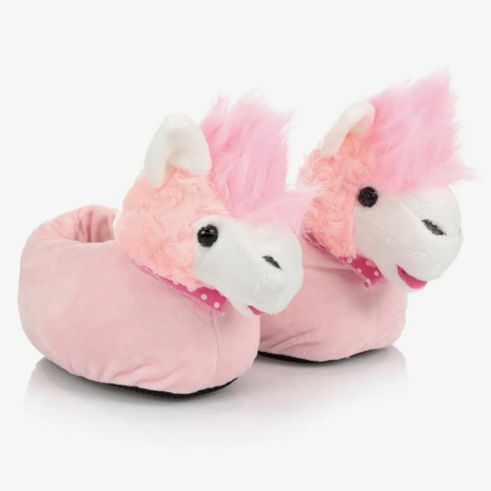 Souza Slippers|Slippers*Pink Llama Slippers