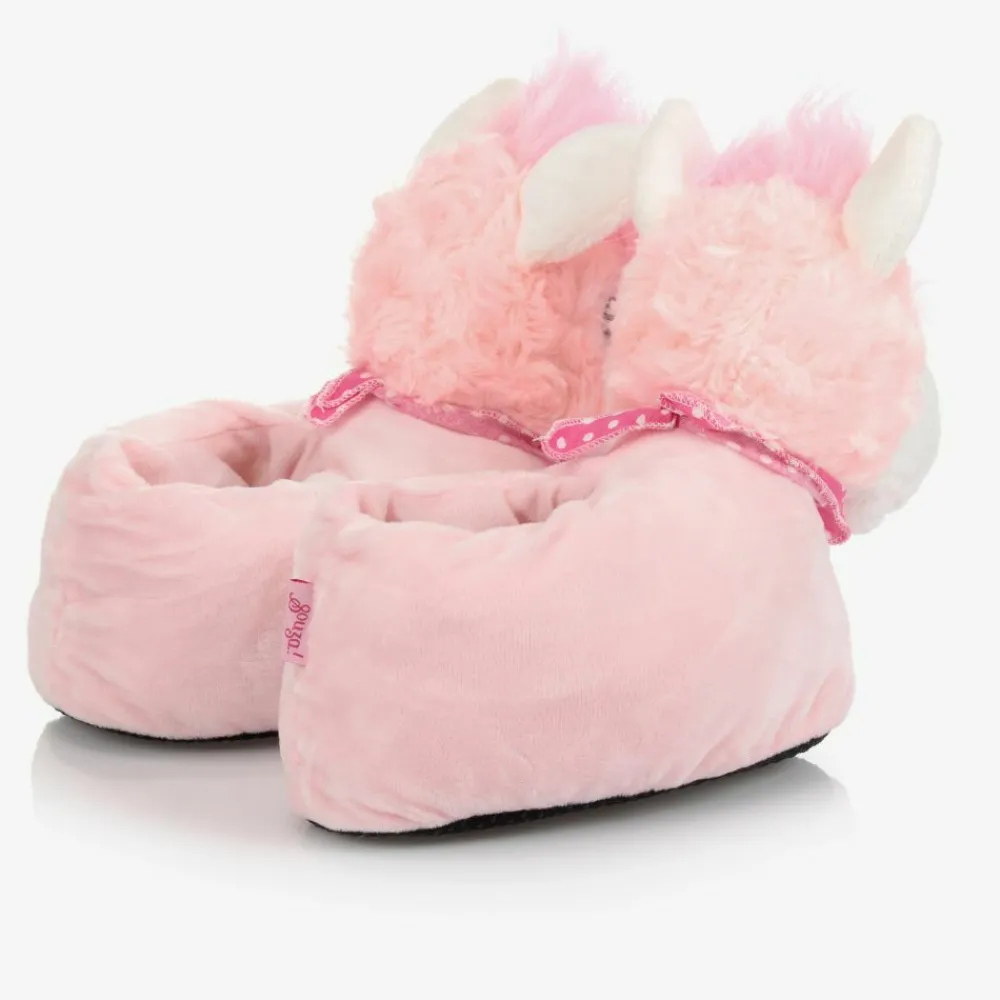 Souza Slippers|Slippers*Pink Llama Slippers