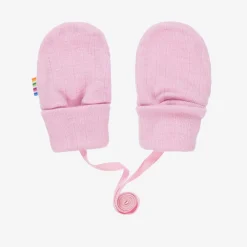 Joha Gloves & Mittens|Gloves & Mittens*Pink Merino Wool Baby Mittens