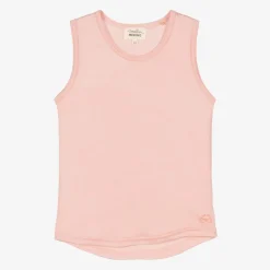 Smalls Merino Tops*Pink Merino Wool Vest Top