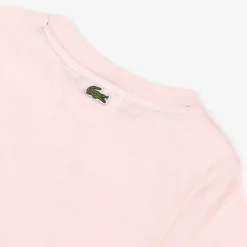 Lacoste Tops|Tops*Pink Organic Cotton Crocodile T-Shirt