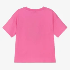 Mini Rodini Tops*Pink Organic Cotton Graphic T-Shirt