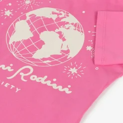 Mini Rodini Tops*Pink Organic Cotton Graphic T-Shirt