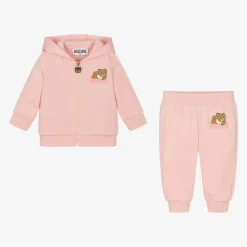 Moschino Baby Tracksuits*Pink Organic Cotton Tracksuit