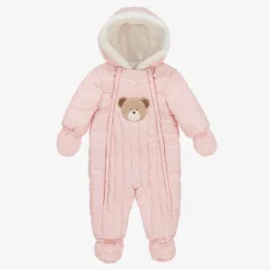 Mayoral Snowwear|Snowwear*Pink Padded Baby Snowsuit