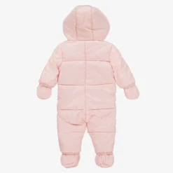 Mayoral Snowwear|Snowwear*Pink Padded Baby Snowsuit