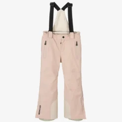 Moncler Enfant Snowwear*Pink Padded Ski Salopettes