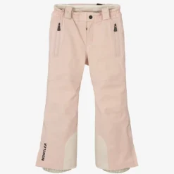 Moncler Enfant Snowwear*Pink Padded Ski Salopettes