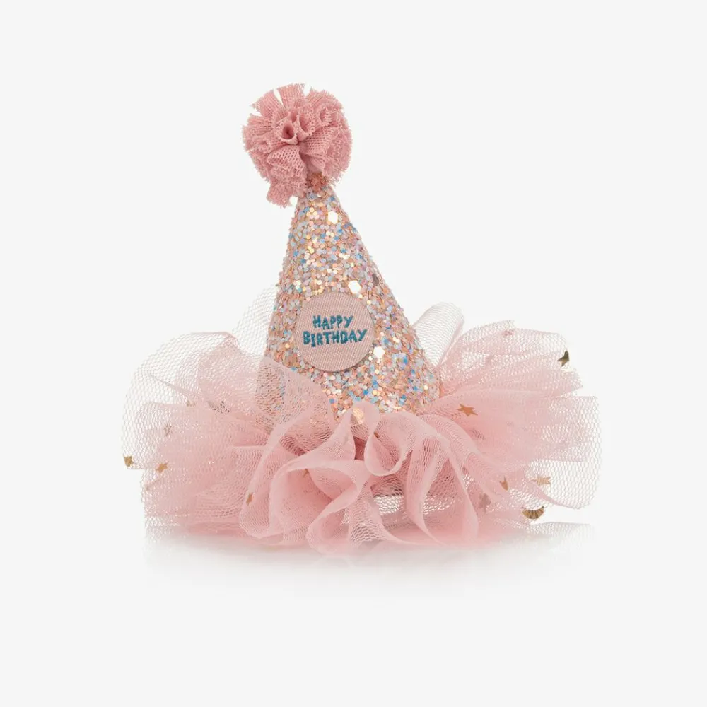 Souza Hair Accessories*Pink Party Hat Hair Clip (9cm)