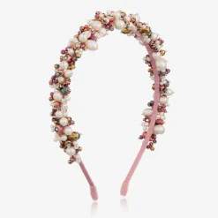 Sienna Likes To Party Hair Accessories*Pink Pearl & Crystal Hairband