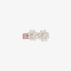 Milledeux Hair Accessories*Pink Pearl Bead Hairclip (4cm)