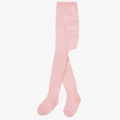 Falke Tights|Tights*Pink Ribbed Cotton Baby Tights