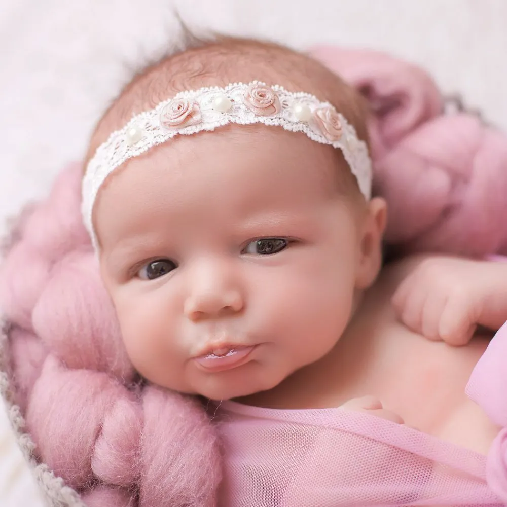 Cute Cute Hair Accessories|Hair Accessories*Pink Rose & Pearl Headband