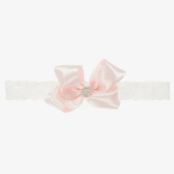 Cute Cute Hair Accessories*Pink Satin Bow Headband