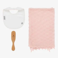 G.H.Hurt amp; Son Gifts*Pink Shawl & Bib Baby Gift Set