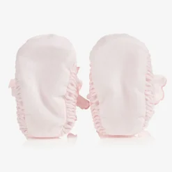 Sarah Louise Booties|Booties*Pink Smocked Baby Booties