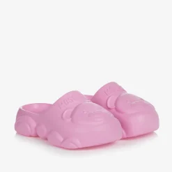 Moschino Kid-Teen Sliders|Sliders*Pink Teddy Bear Clogs