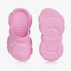 Moschino Kid-Teen Sliders|Sliders*Pink Teddy Bear Clogs