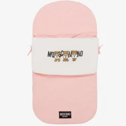 Moschino Baby Gifts*Pink Teddy Bear Logo Cotton Baby Nest (80cm)