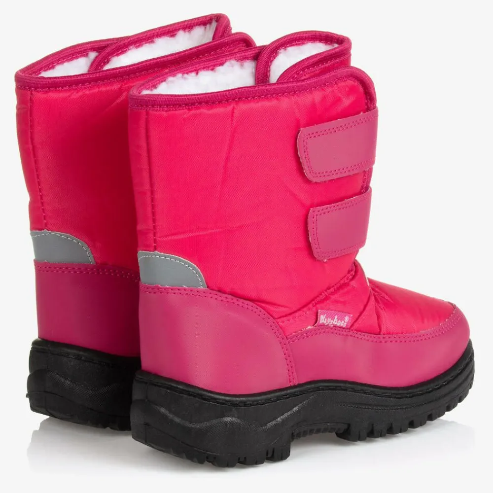 Playshoes Snow Boots|Snow Boots*Pink Velcro Snow Boots