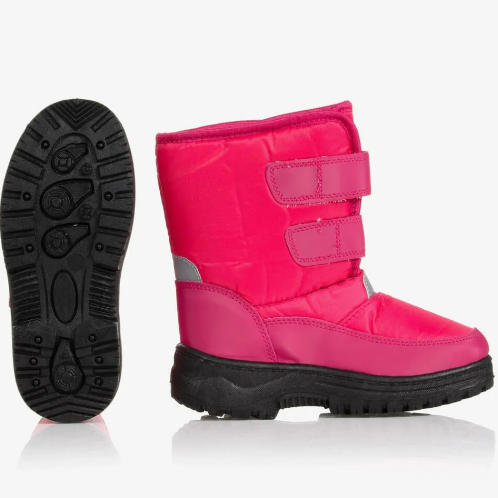 Playshoes Snow Boots|Snow Boots*Pink Velcro Snow Boots