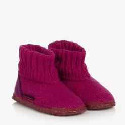 Giesswein Slippers|Slippers*Pink Wool Boot Slippers