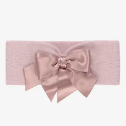 La Perla Hair Accessories*Pink Wool Bow Headband