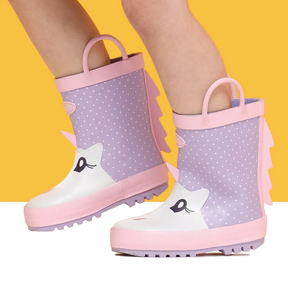 Chipmunks Rain Boots|Rain Boots*Purple & Pink Unicorn Rain Boots