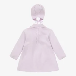 Artesanía Granlei Coats & Jackets*Purple Knitted Coat & Hat Set