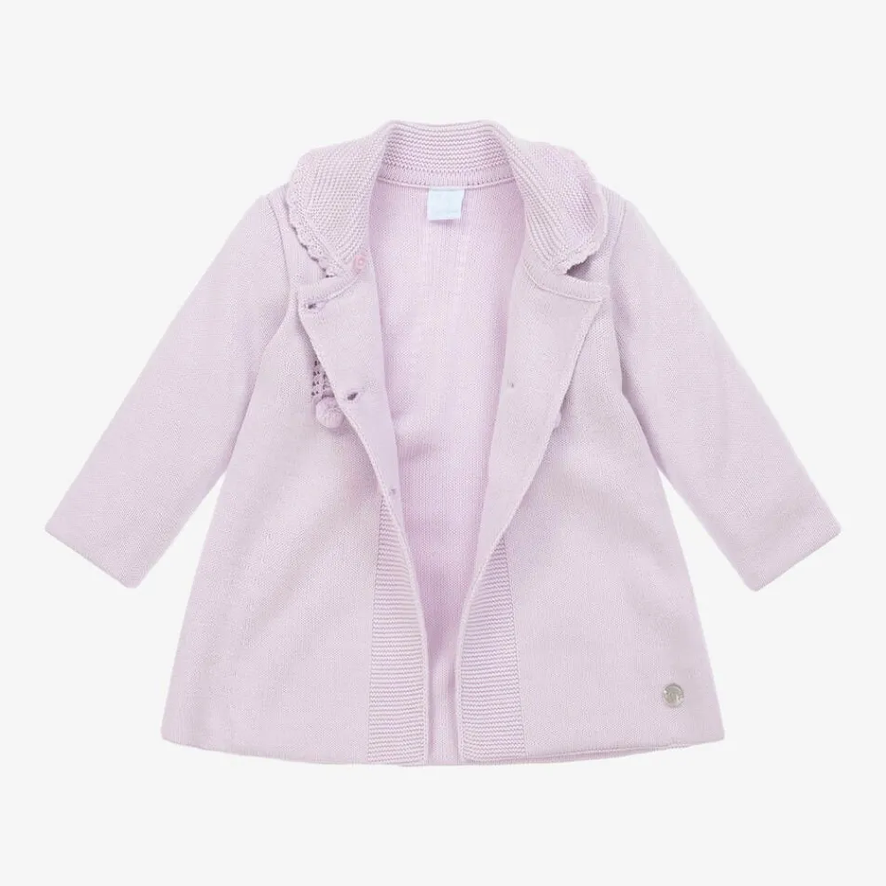 Artesanía Granlei Coats & Jackets*Purple Knitted Coat & Hat Set