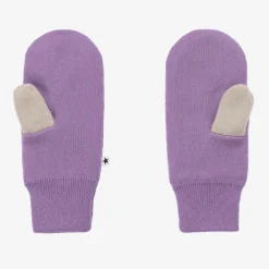 Molo Gloves & Mittens|Gloves & Mittens*Purple Knitted Star Mittens
