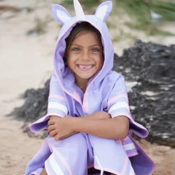 Roarsome Towels & Robes*Purple Sparkle The Unicorn Poncho Towel