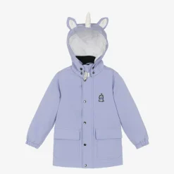 Roarsome Coats & Jackets*Purple Sparkle The Unicorn Waterproof Coat