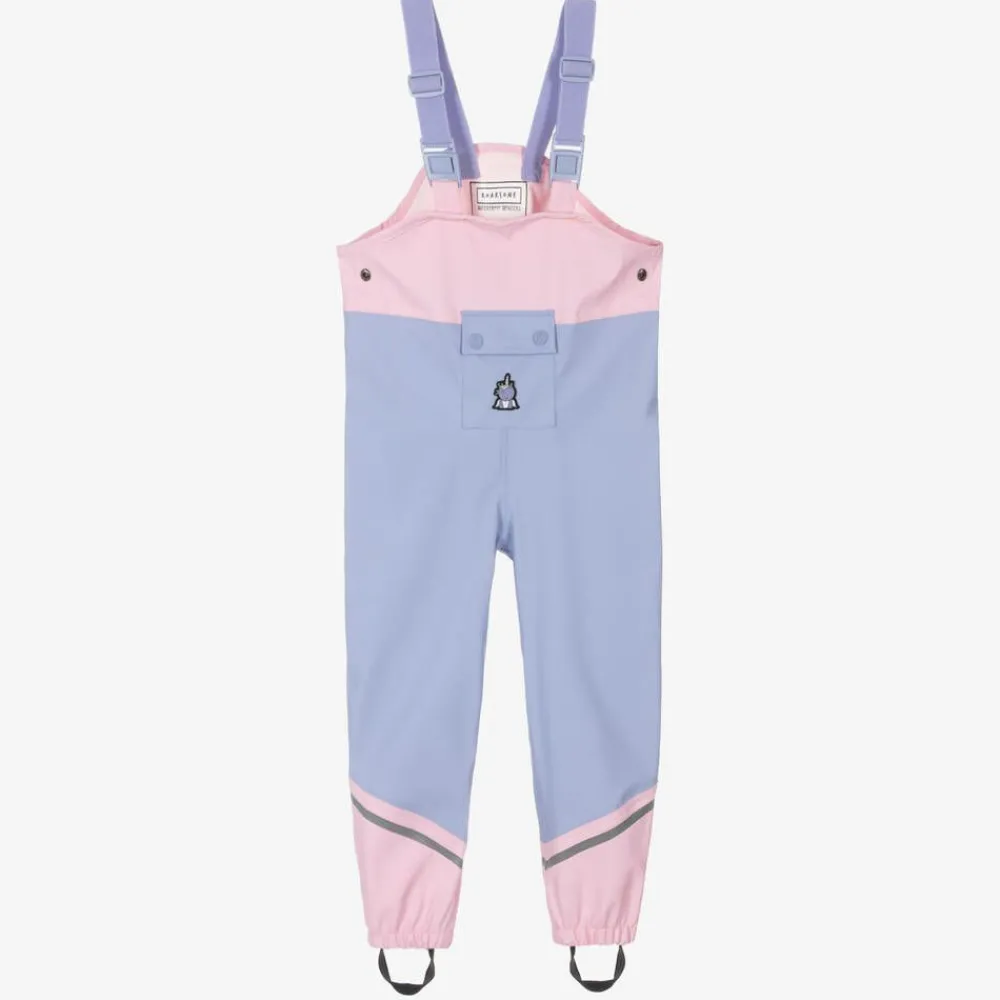 Roarsome Trousers*Purple Sparkle The Unicorn Rain Trousers