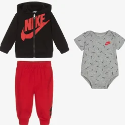 Nike Tracksuits|Tracksuits*Red & Black Tracksuit Set