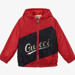 Gucci Coats & Jackets|Coats & Jackets*Red & Blue Logo Jacket