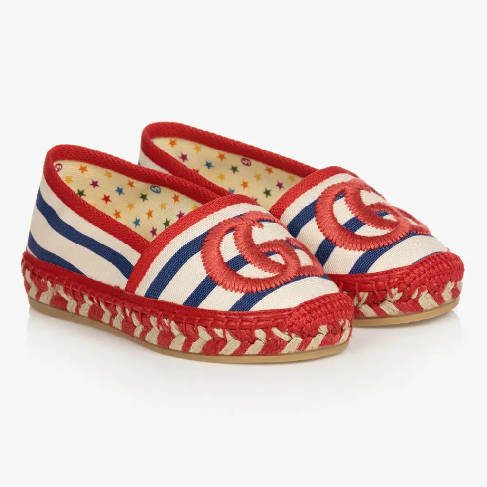 Gucci Espadrilles|Espadrilles*Red & Ivory GG Espadrilles