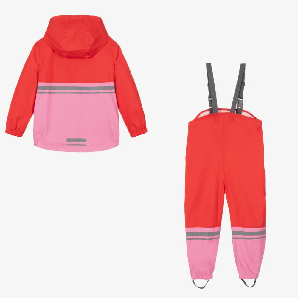 Mitty James Coats & Jackets|Coats & Jackets*Red & Pink Waterproof Raincoat & Salopettes