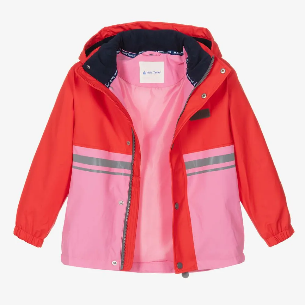 Mitty James Coats & Jackets|Coats & Jackets*Red & Pink Waterproof Raincoat & Salopettes
