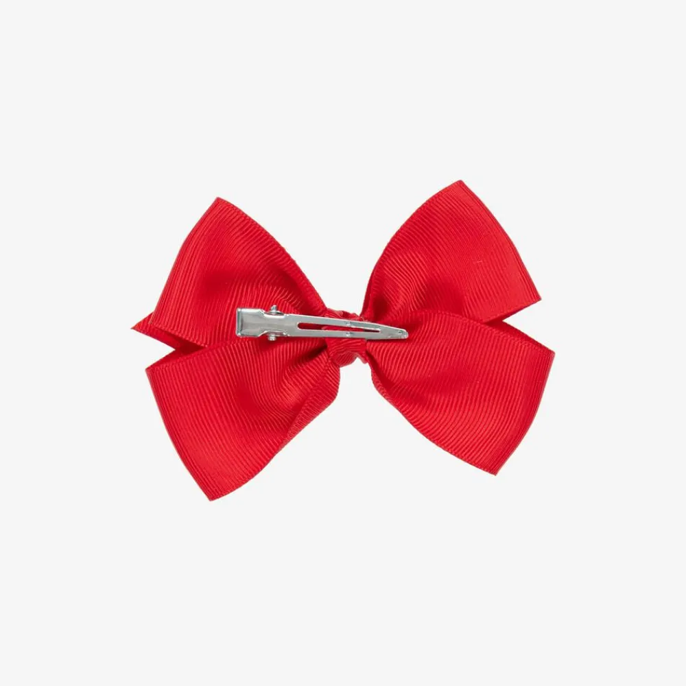 Bowtique London Hair Accessories*Bow Hair Clip (10cm) Red