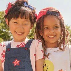 Peach Ribbons Hair Accessories*Red Bow Hair Clip (7cm)