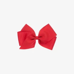 Peach Ribbons Hair Accessories*Red Bow Hair Clip (12cm)