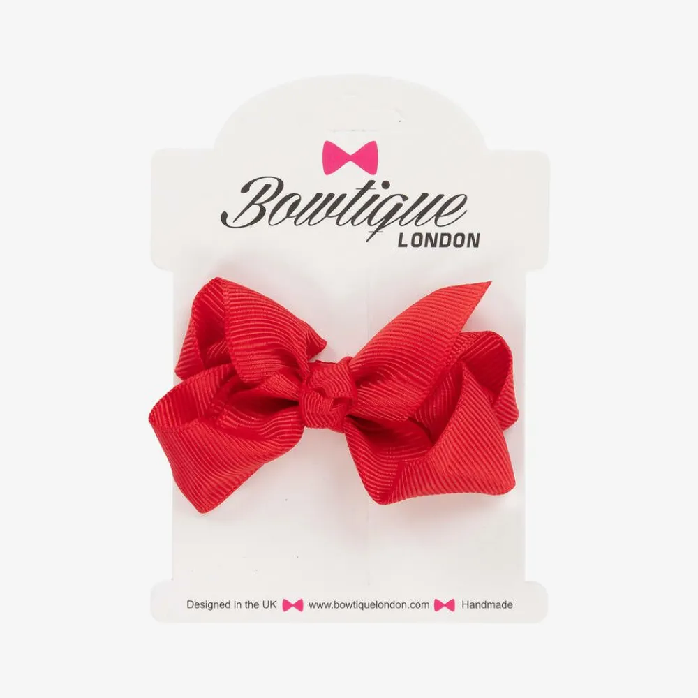 Bowtique London Hair Accessories*Bow Hair Clip (7cm) Red
