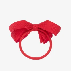 Peach Ribbons Hair Accessories*Red Bow Hair Elastic (7cm)